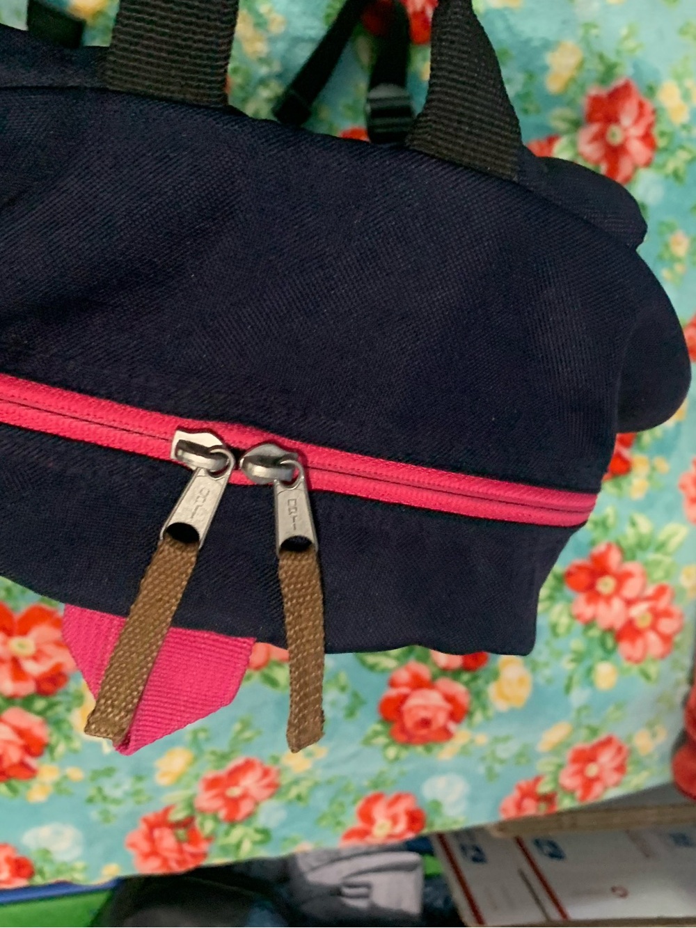 Hanna Andersson Navy Backpack with Colorful Owl & Flowers Embroidery - Picture 6 of 10